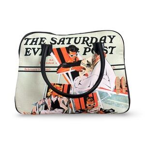 Vintage Print The Saturday Evening Post Tote by Breeke